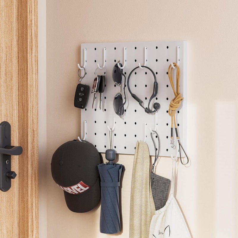 DAIMOT Pegboard Combination Kit - Pegboards and Accessories Modular Hanging for Wall Organizer, Crafts Organization, Ornaments Display, Nursery Storage, Peg Board - Image 1